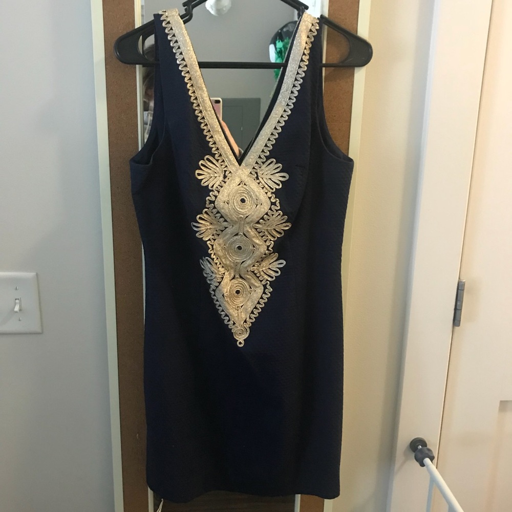 Lilly Pulitzer Junie Shift True Navy dress